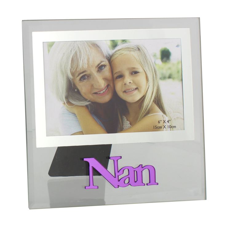 'Lasting Memories' Glass Photo Frame "Nan" 6" x 4" product image
