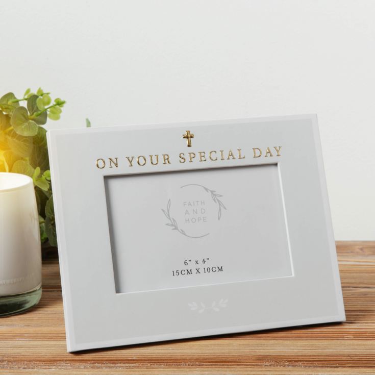 Faith & Hope Special Day Frame 6" x 4" product image