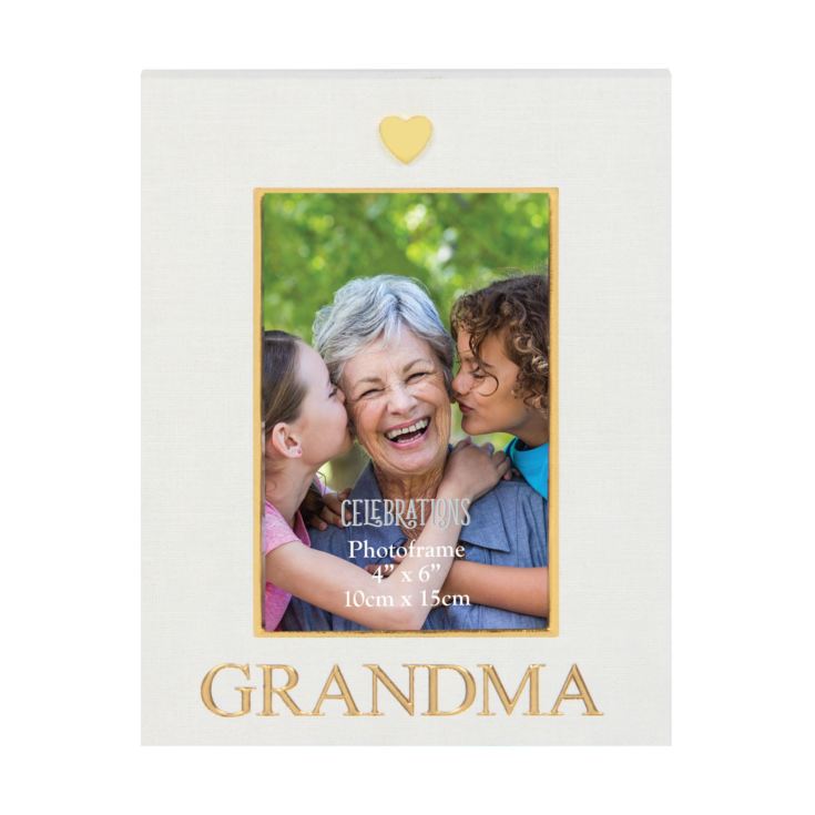 Celebrations Linen Look Photo Frame 4" x 6" - Grandma product image