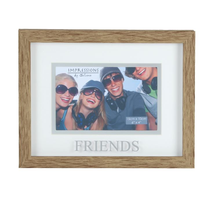 6" x 4" - Natural Wood Effect Frame - Friends product image