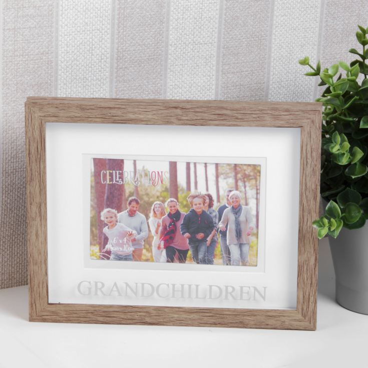 Natural Wood Effect Frame Grandchildren 6x4" product image