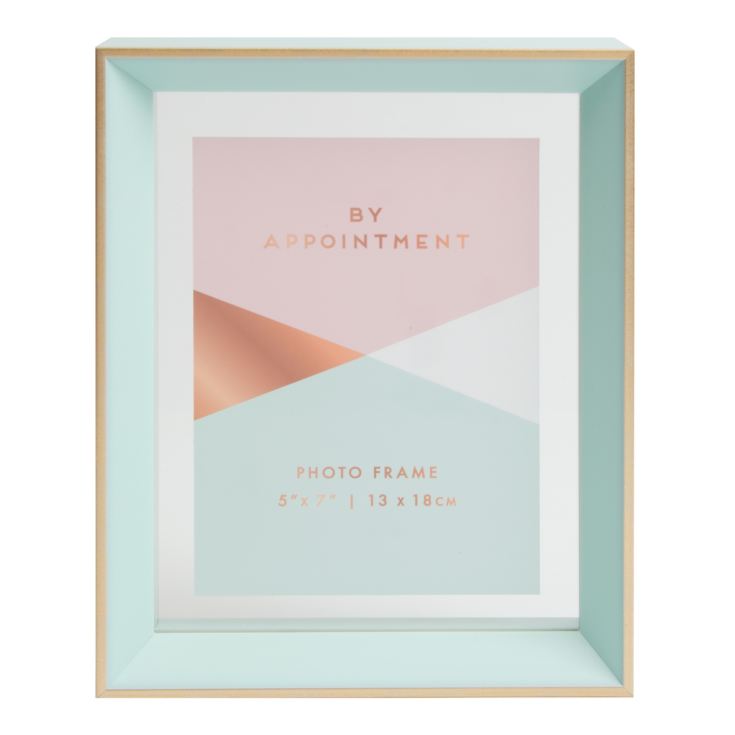 By Appointment Green  & Gold Photo Frame - 5" x 7" product image