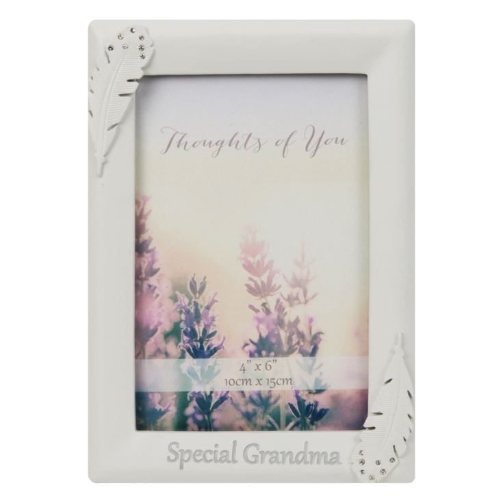 Thoughts of You Resin Frame with Feather - 4" x 6" Grandma product image