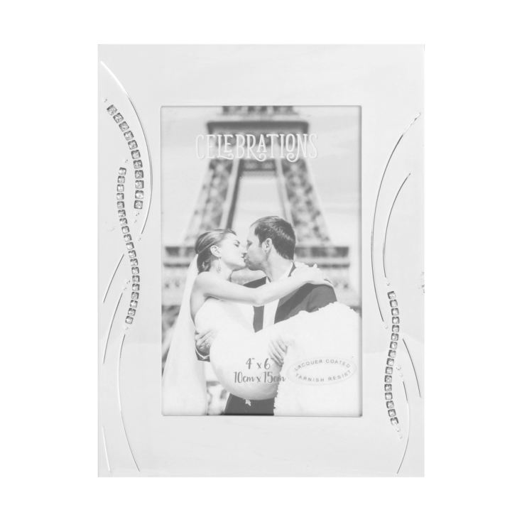 Celebrations Photo Frame with Crystal Reed Design 4x6 product image