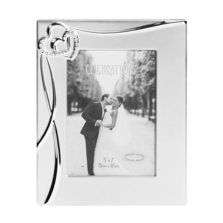 A & F Photo Frame Wedding with 3D Waves & 2 Hearts 5x7 product image