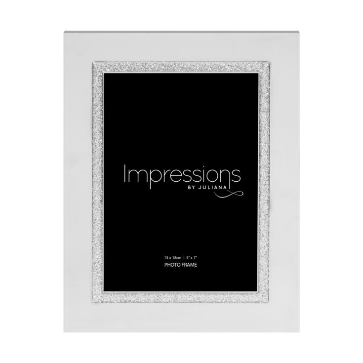 Impressions Silver Col.  Photo Frame Glitter Epoxy Band 5x7" product image