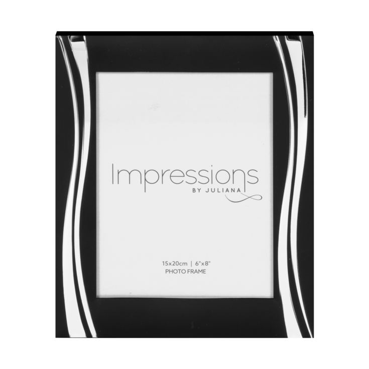 Black Silverplated Double Line with swirl each side 6" x 8" product image