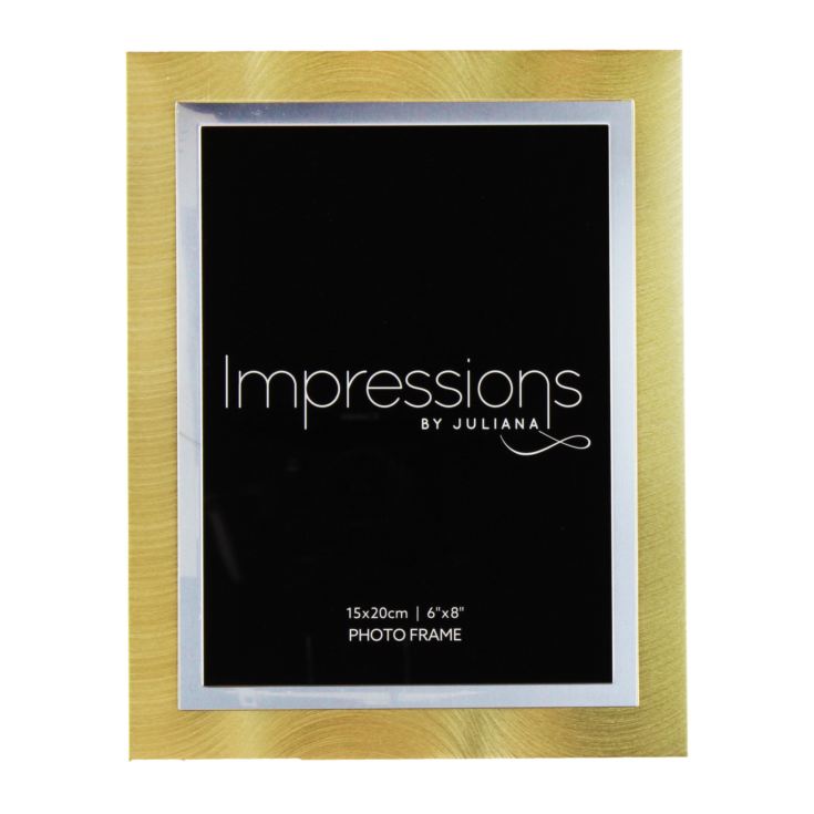 - Impressions Gold & Silver Aluminium Photo Frame *6" x 8"* product image