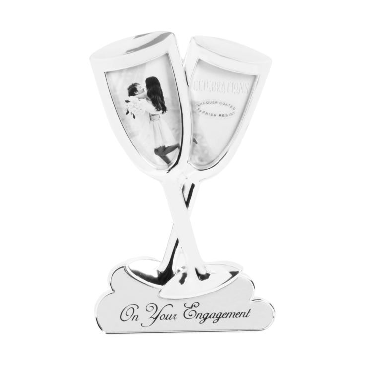 2Tone S/P Frame - Champagne Flutes - "Engagement" product image
