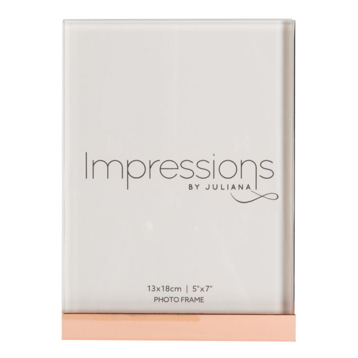 Impressions Heavy Copper Plated & Glass Frame 7" x 5" product image