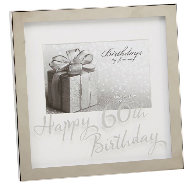 Milestones Box Frame 6 x 4 Mirror Print - 60th product image