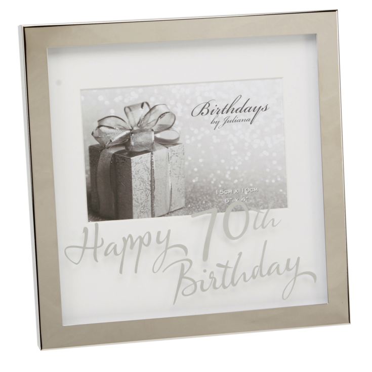 Milestones Box Frame 6 x 4 Mirror Print - 70th product image