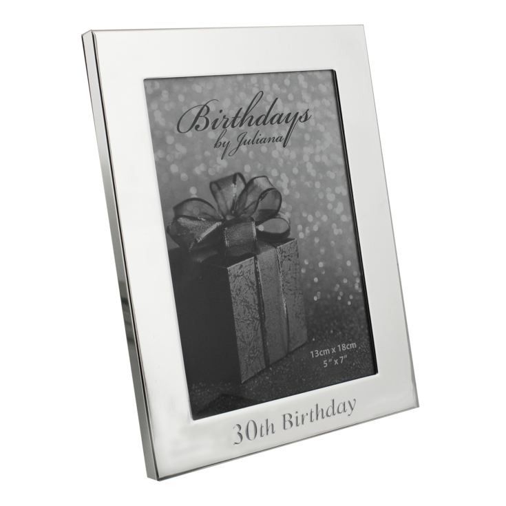 Juliana Silverplated Photo Frame 5" x 7" - 30th Birthday product image