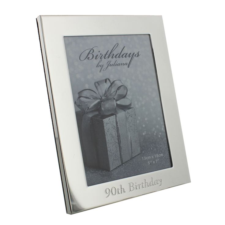 Juliana Silverplated Photo Frame 5" x 7" - 90th Birthday product image