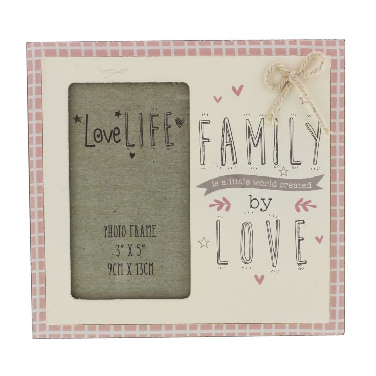 3" x 5" Love Life Photo Frame Family The Gift Experience