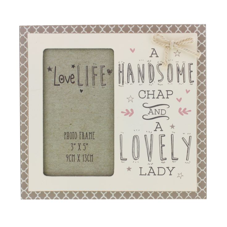 Love Life Photo Frame 3" x 5" Handsome Chap Lovely Lady product image