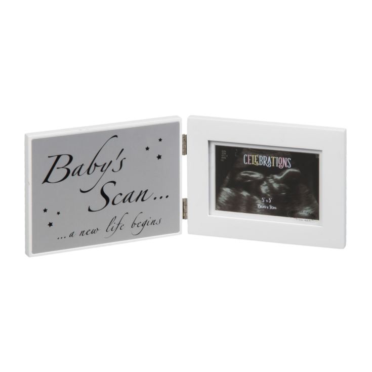 4" x 3" - Celebrations Baby Scan Hinged Photo Frame product image