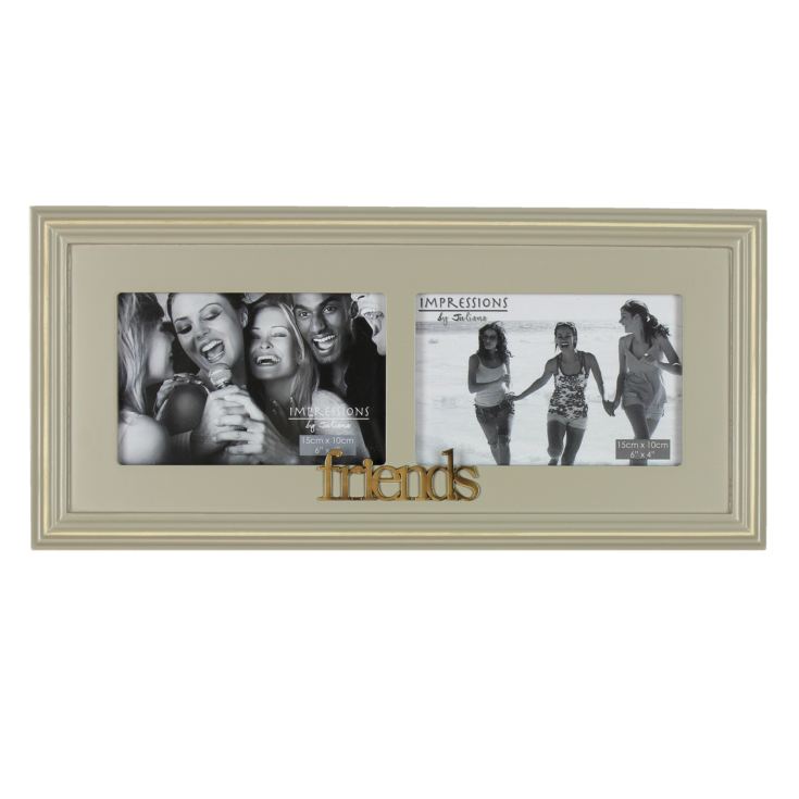 Wooden Double Photo Frame 6" x 4" - Friends product image