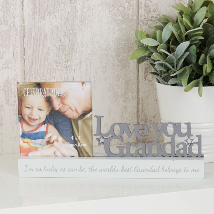 Celebrations Photo Frame - 4" x 4" - Love You Grandad product image