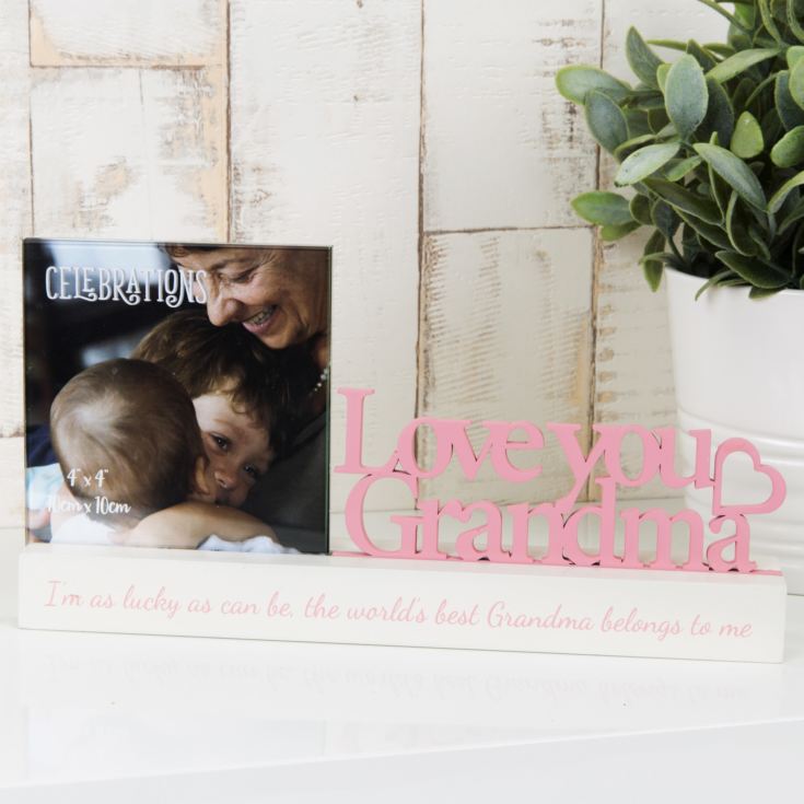 Celebrations Photo Frame - 4" x 4" - Love You Grandma product image