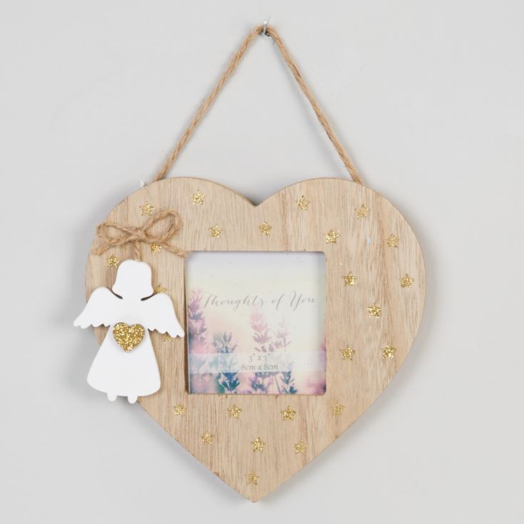 3" x 3" - Thoughts of You Hanging Heart Frame with Angel product image