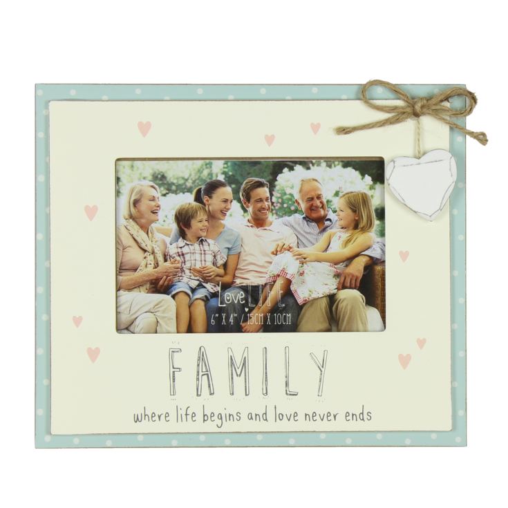 Love Life Photo Frame 6" x 4" - Family / Life Begins product image