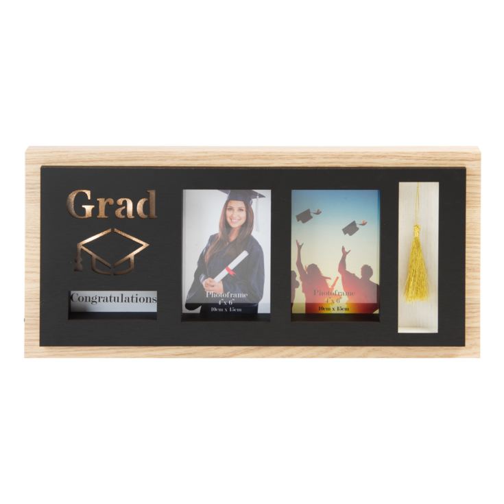 Graduation Wooden LED Photo Frame 2 x 4" x 6" product image