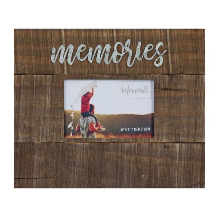 4" x 6" - Moments Natural Finish Wooden Frame - Memories product image