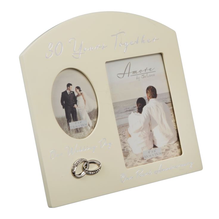 Amore Double Aperture Photo Frame - 30 Years Anniversary product image