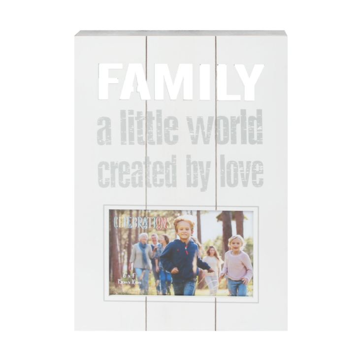 6" x 4" - Celebrations Panel Photo Frame - Family product image