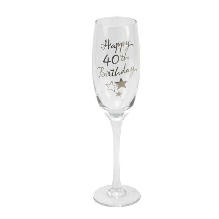 Milestones Champagne Flute - 40th Birthday product image