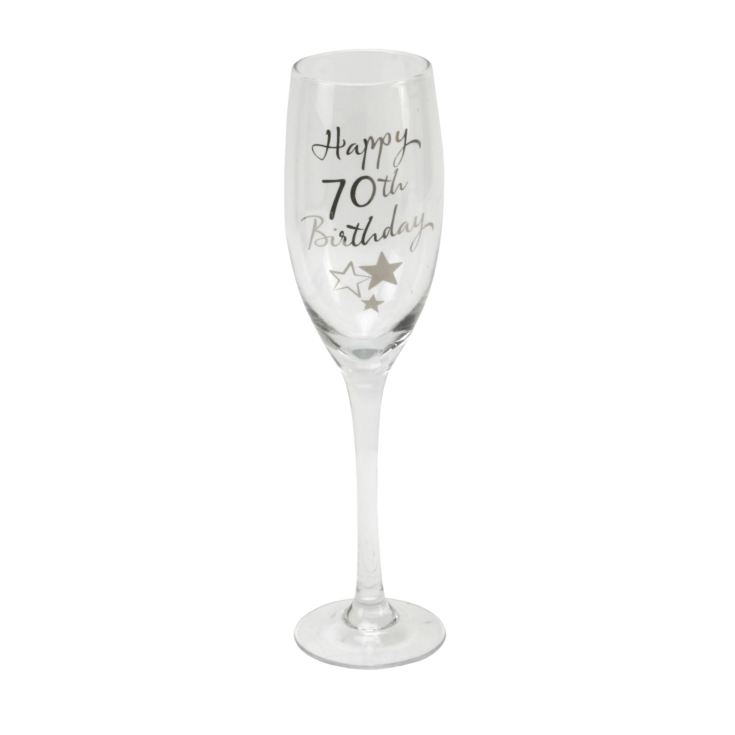 Juliana 70th Birthday Champagne Flute product image