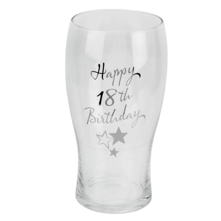 Milestones Beer Glass 18th Birthday product image