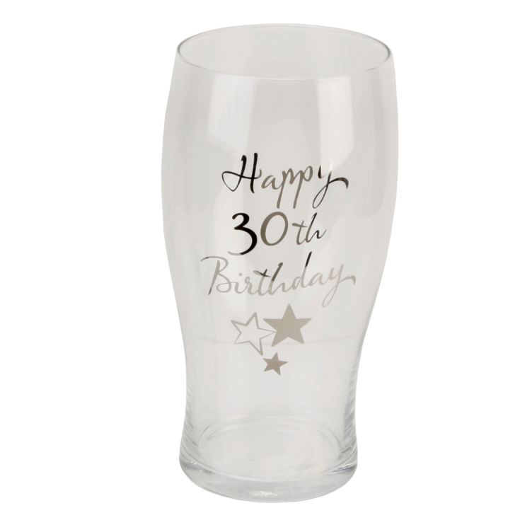 Milestones Beer Glass 30th Birthday product image