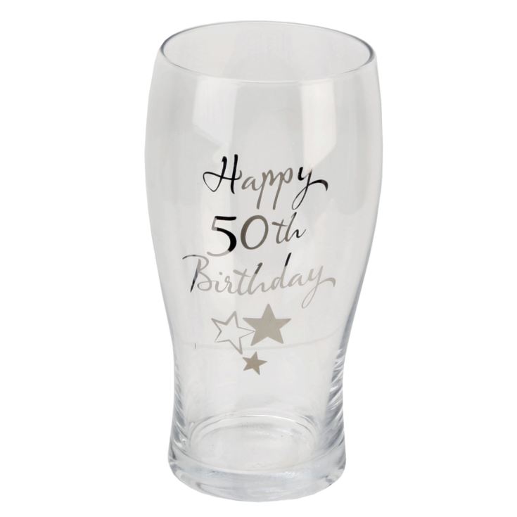Milestones Beer Glass 50th Birthday product image