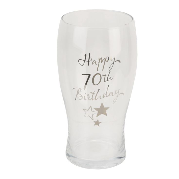 Milestones Beer Glass 70th Birthday product image