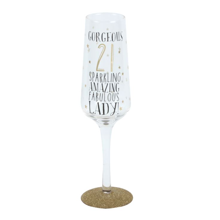Signography 21st Birthday Sparkling Flute Glass product image