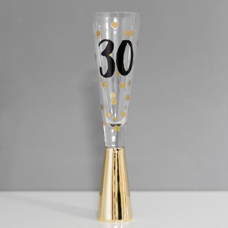 Signography Prosecco Glass with Metallic Gold - 30 product image