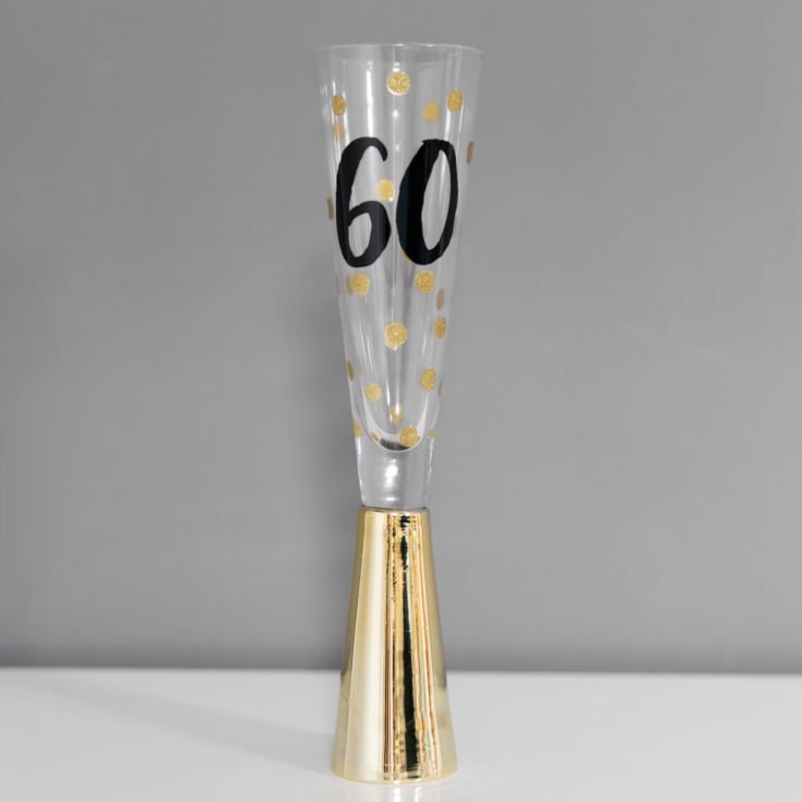 Signography Prosecco Glass with Metallic Gold - 60 product image