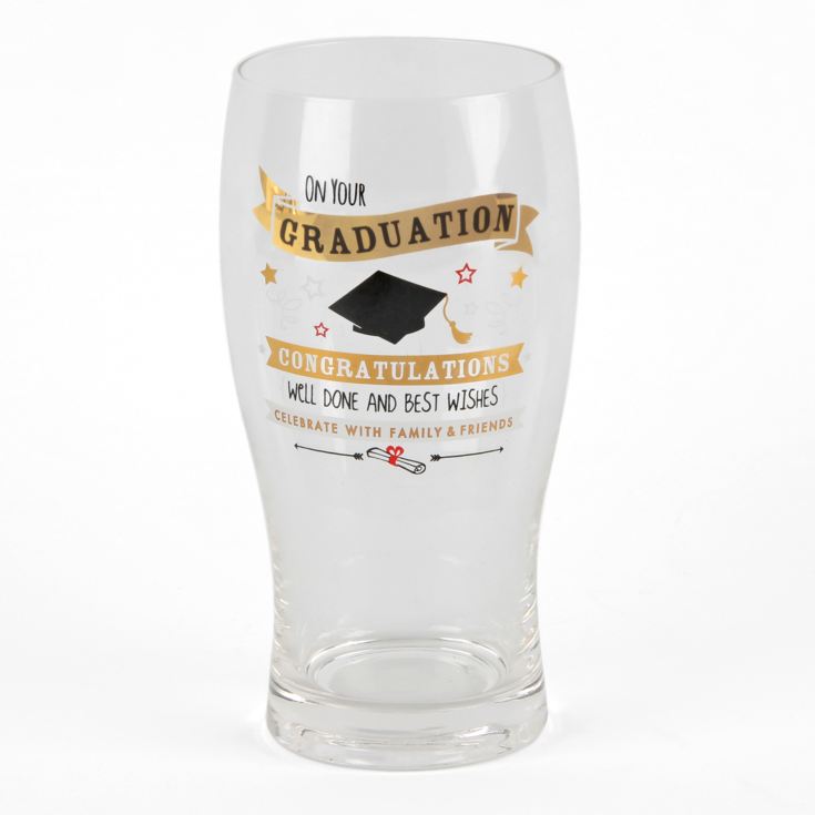 Signography Gold Beer Glass - Graduation product image