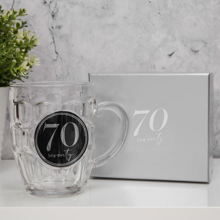 Milestones Glass Beer Tankard - 70 product image