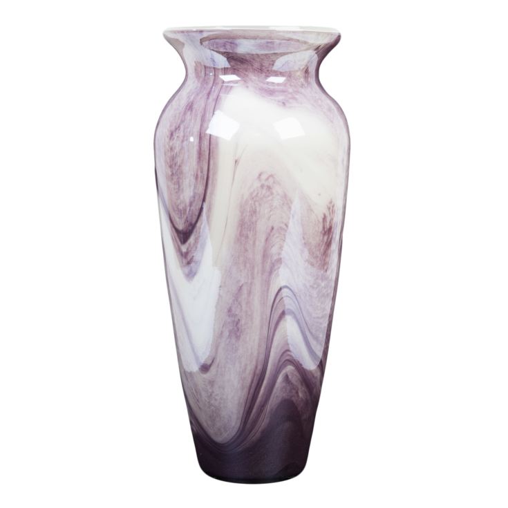 Objets d'Art Glass Vase - Marbled Indigo 31.5cm product image