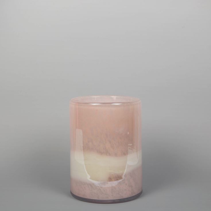 Objets d'Art Small Blush Pink Glass Vase product image