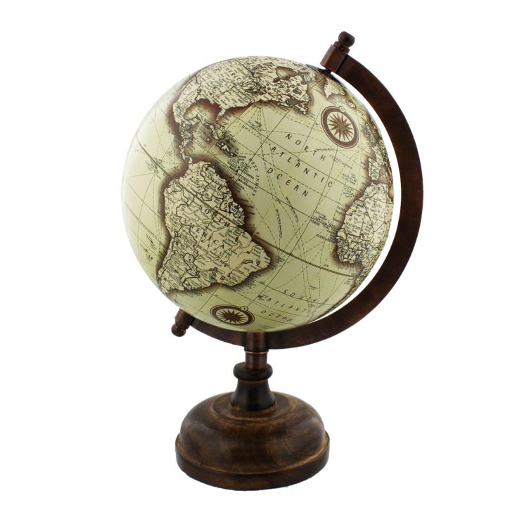 Harvey Makin Globe Metal & Wooden Base 27cm *(8/6)* product image