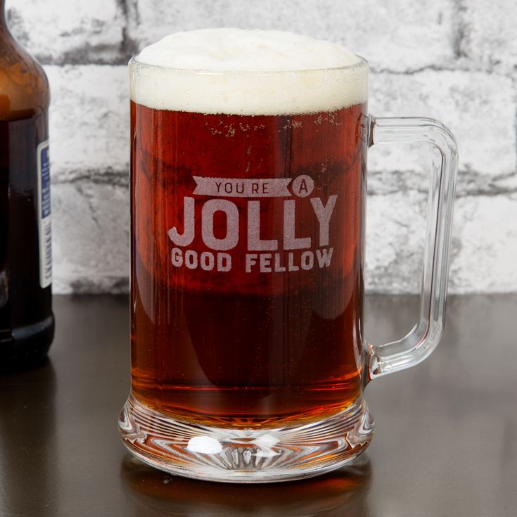 Harvey Makin Glass Tankard - Jolly Good Fellow product image