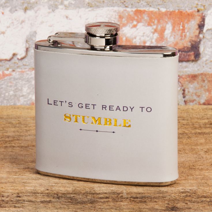 Emporium 5oz Hip Flask - Lets Get Ready To Stumble product image