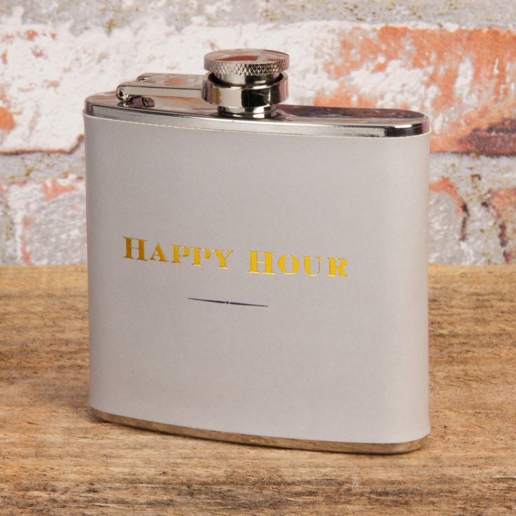 Emporium 5oz Hip Flask - Happy Hour product image