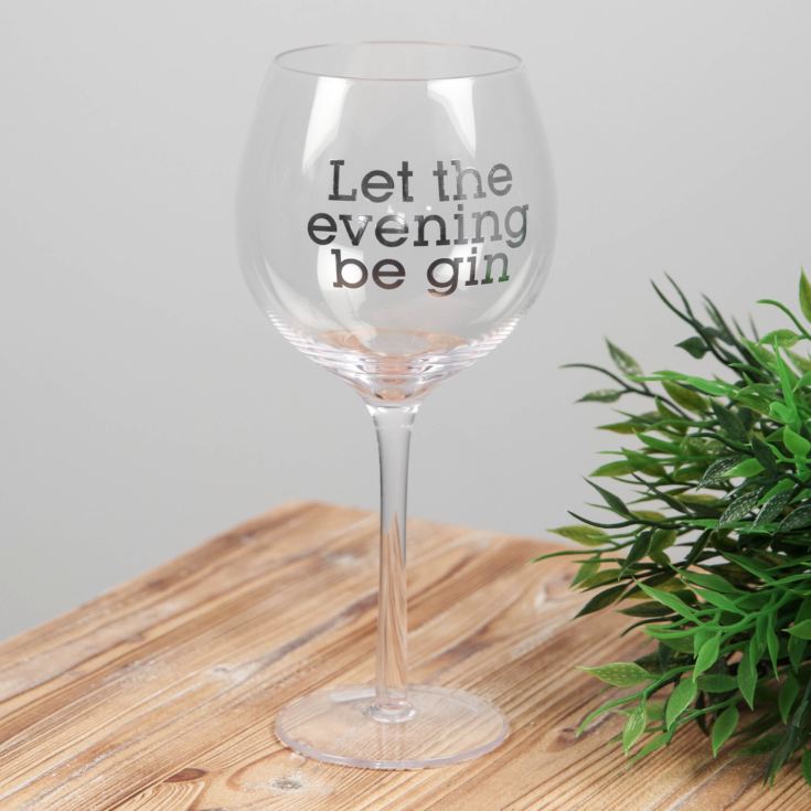 Let The Evening Be Gin - Gin Glass product image