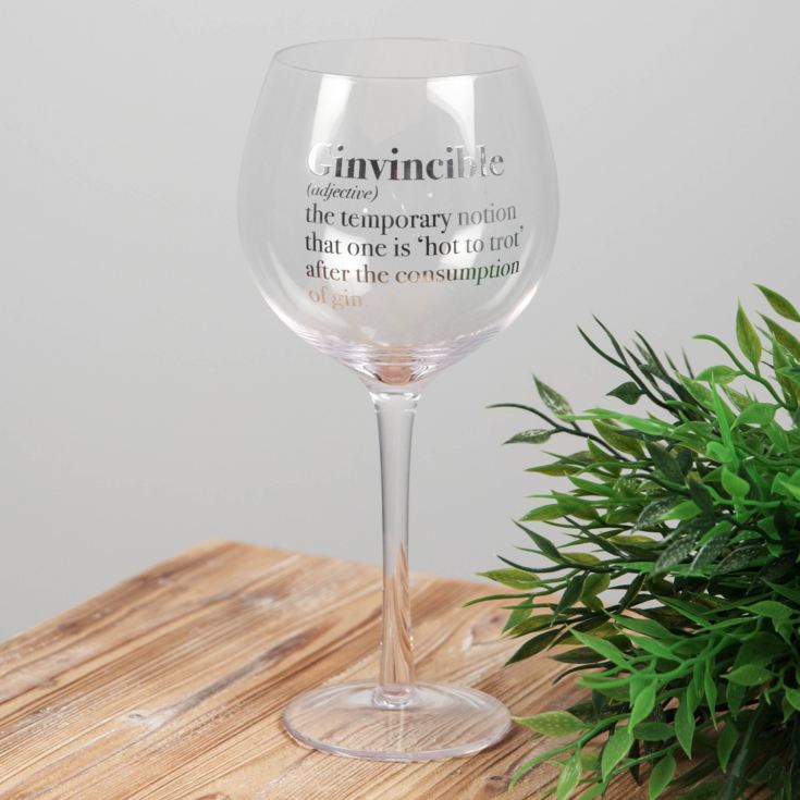 Ginvincible Meaning - Gin Glass product image