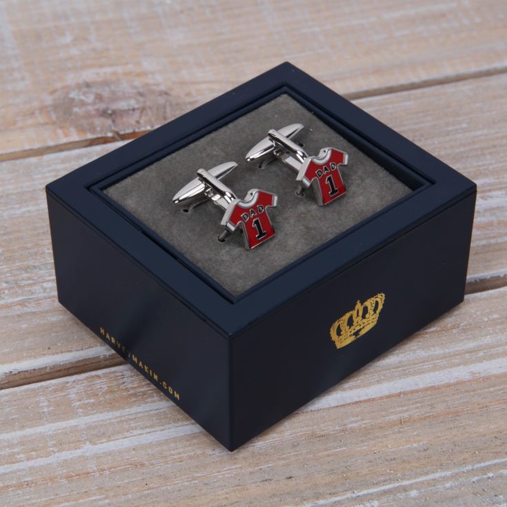 Harvey Makin Red Shirt 'Dad' Cufflinks product image